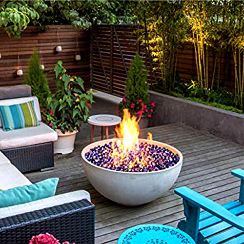 Mr. Fireglass 1/2" Fire Glass Diamonds for Fire Pit, Fireplace, Fire