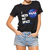 51dNs%2Br0jkL. SS100 Nlife-Women-Fashion-I-Need-My-Space-Shirt-NASA-Shirt-Women-NASA-T-Shirt-Short-Sleeve-Tee