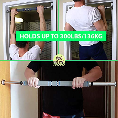 ZDODO-Pull-Up-Bar-for-Doorway-Pullup-Bar-Fitness-Workout-Equipment-with-Screw-in-Door-Mounts-Home-Gym-Exercise-Chin-Up-Bars-26-to-39-Inches-Adjustable-Width