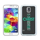 Galaxy S5 Case,S5 Cases,Bible Philippians Jesus Christ Christian Cross Cases Cover Green at abcabcbig store Samsung Galaxy S5 Case White Cover