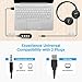 Mpow USB Headset with Monitoring Mode, 3.5mm Computer Headset with Noise Cancelling Microphone, Lightweight On-Ear Skype Headset with Mic for PC, Cell Phone, Tablet