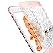 F-color Full Coverage Compatible Replacement iPhone 6S Screen Protector, Rose Gold Screen Protector, Alloy Metal Frame and Tempered Glass, Anti Shatter, Easy to Install, 4.7 Inch
