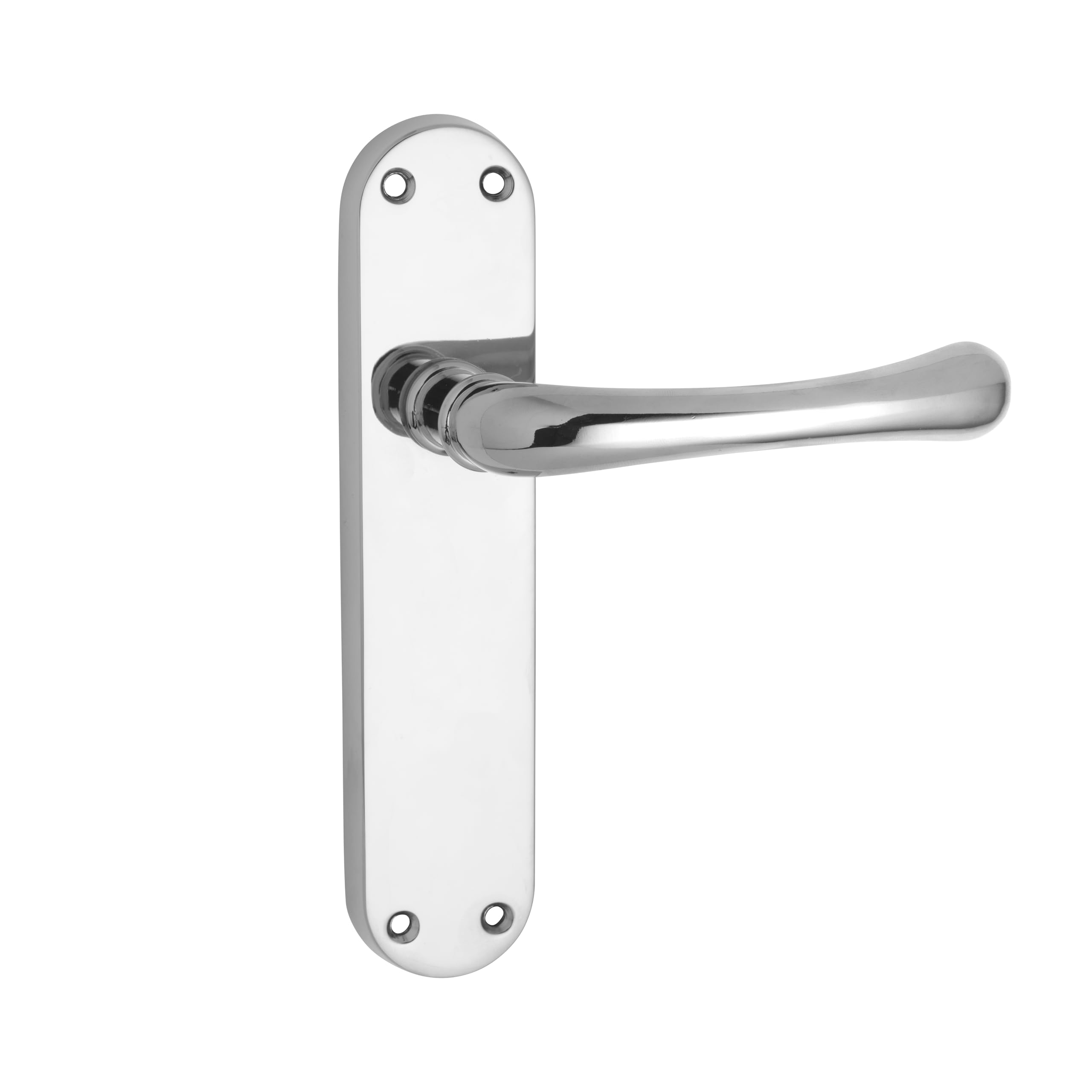 Carlisle Brass CBL12CP IBRA Lever ON Backplate - Latch, Polished Chrome
