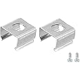 MECCANIXITY Rope Light Mounting Clips, 20 Pack Wall Channel Mounting Holder Accessories for 6.5mm to 7.5mm Waterproof LED Strip, Stainless Steel