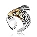 4ZOM Freedom - Vintage Silver American US Eagle Stainless Steel Men Ring Size 6-15