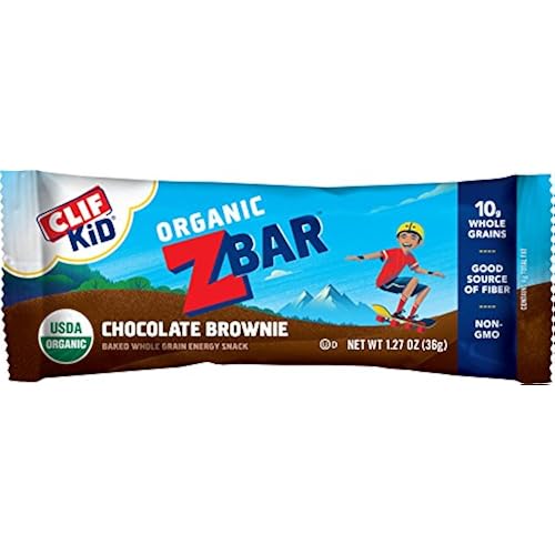 CLIF KID ZBAR - Organic Energy Bar - Chocolate Brownie - Baked Whole Grain Energy Snack Bar (1.27 Ounce Snack Bar, 18 Count) Health & Household, Vitamins & Dietary Supplements, Weight Loss, Bars & Snacks