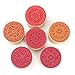 ItAll Wood Rubber Stamp Set of 6 with Floral Flower Pattern for Kids Scrapbooking Card Making