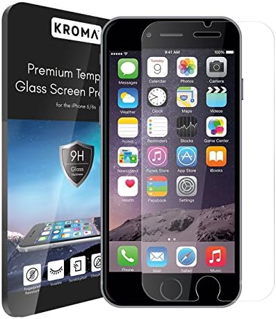 iPhone 7 Glass Screen Protector, Kroma [Krystalin Series] World's Thinnest Ballistic Glass, 99.9% Touch-screen Accuracy, Ultimate Protection from Bumps, Drops, and Scrapes