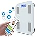 Adoric Premium Smart Scale Bathroom Scale, Weight/Body Fat/BMI/Fitness Body Composition Analysis, Tempered Glass Surface, Auto On/Off, Auto Zeroing