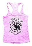 Womens Mother Of Dragons II - Game of Thrones Metallic Tank Top - Funny Threadz