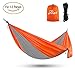 Touz Camping Travel Hammock, Lightweight Portable Parachute Hammock for Backpacking, Camping, Hiking, Travel, Beach, Yard - Holds 450 Lbs
