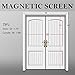MAGZO Magnetic Screen Door Fit Door Size 60 x 96 Inch, Screen Size 62