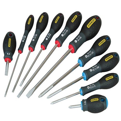 Click Here to See More Images Stanley - Fatmax Screwdriver Set Parallel/Flared /Pozi 10 Piece