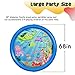 Vmini Sprinkler for Kids, Splash Pad, and Wading Pool for Learning - Children's Sprinkler Pool, 68'' Inflatable Water Toys Outdoor Swimming Pool for Babies and Toddlers
