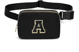 LACKYCC Teen Girl Gifts Trendy Stuff,Initial Letter Fanny Pack Crossbody Waist Belt Bag for 4 5 6 7 8 9 10 Year Old Girl Birthday Gifts,Unique Christmas Gift