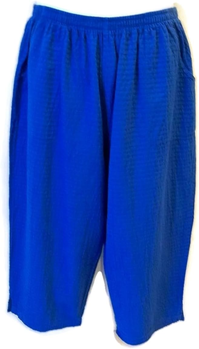 Ezze Wear Women's Mirage Gauze Clam Digger Midnight Blue (XL, Midnight