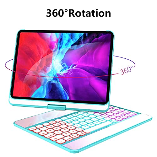 GreenLaw iPad Mini 6 Case with Keyboard, 7 Color Backlit, Sensitive