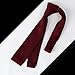 Dan Smith Burgundy Thin Knit Neckties For Mens Plain Skinny Knit Ties Microfibre Cotton Flat Bottom Holiday Gifts For Men Weddings DAO3E01D Red