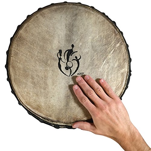 Hand-carved Djembe Drum From Africa - 14"x25" Oversize with Big Bass (Random Carving) - Thumbnail 6