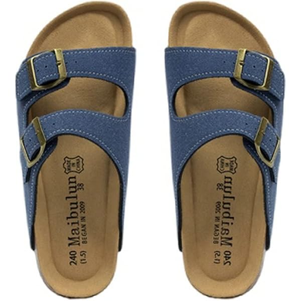Amazon.com | BORN Flores Navy Full Grain Leather 8 M (D) | Flats display picture 1