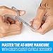 Coco's Closet Cuticle Nail Scissors - Stainless Steel Precision Manicure Scissor - Extra Pointed Curved Fingernail Scissor