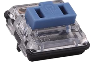 ARCTIC-FOX Kailh PG1350 Choc V1 25Pcs Blue Switch Mechanical Keyboard Switches,Low Profile 5-Pin Kailh Chocolate Linear Gaming Keyboard Switch Compatible RGB/SMD/LED,Light Blue