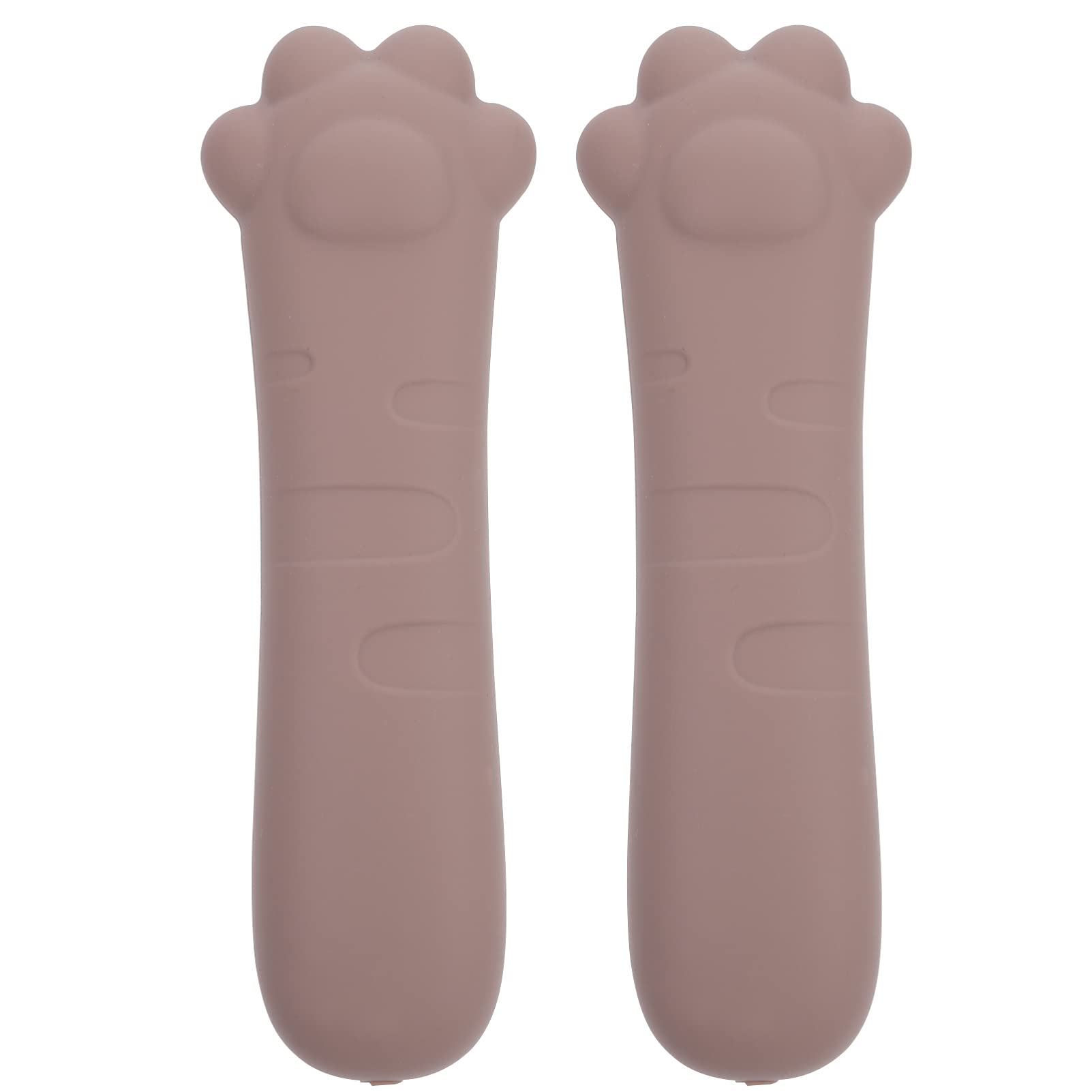 Angoily 2 Pcs Anti- Collision Door Handle Cover Door Pull Sleeve Child Safety Super Soft Foam Safety Spiral Cover for Hot Doors Brown