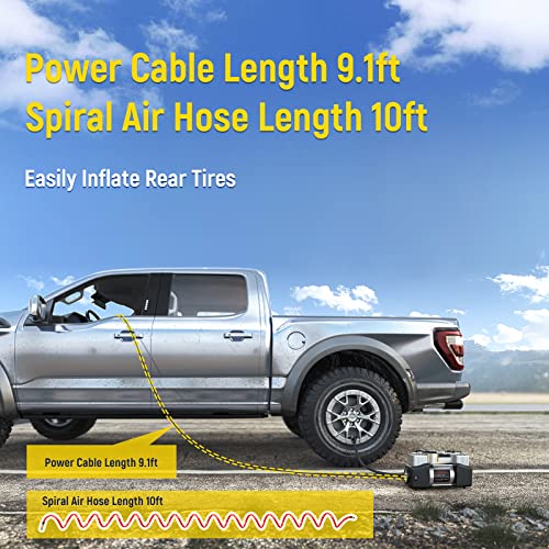 OlarHike 12V Portable Air Compressor, 150PSI Tire Inflator, Dual