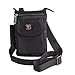 Ranboo Small Crossbody Purse Messenger Bag Belt Pouch Cell Phone Holster with Belt Clip Belt Loop Shoulder Strap Fit for iPhone 16 Plus 15 Pro Max 14 Pro Max Samsung Galaxy S25 Edge S24 Ultra (Black)
