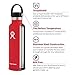 Hydro Flask 18 oz Double Wall Vacuum Insulated Stainless Steel Leak Proof Sports Water Bottle, Standard Mouth with BPA Free Flex Cap, Lava