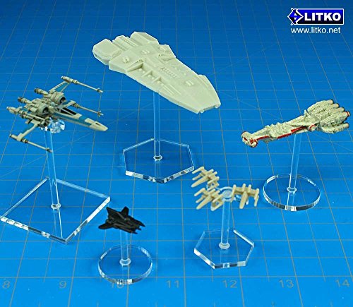 Acrylic Flight Stands, 25mm Circle, 3mm Clear, 1.5 inch Peg (25)