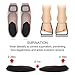 Dr. Foot’s Orthopedic Medial & Lateral Heel Wedge Silicone Insoles for Supination & Pronation - O/X Type Leg Corrective Gel Adhesive Inserts - 2 Pairs (Black)