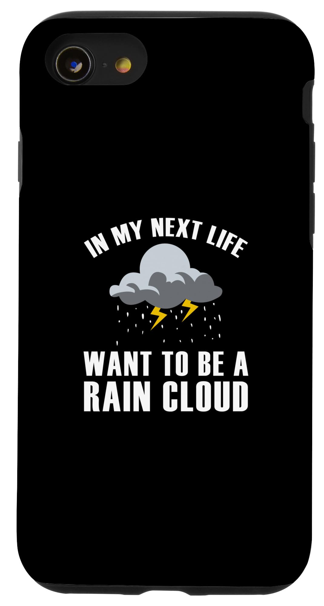 iPhone SE (2020) / 7 / 8 funny romantic rain love storm weather pluviophile clouds Case
