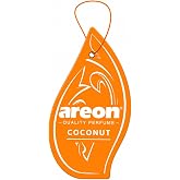 AREON MON Coconut Scent Hanging Car Air Freshener Long-Lasting Pack of 12 | Long Lasting AREON MON hanging air freshener with a pleasant fragrance for cars, trucks, SUVs, and small spaces Easy to hang
