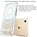 Ailun Phone Case Compatible with iPhone 8 7 Solid Acrylic Back Reinforced Soft Clear TPU Frame Ultra Slim Shock Absorption Bumper Anti Scratch Fingerprint Oil Stain Cover Mandala Mintgreen