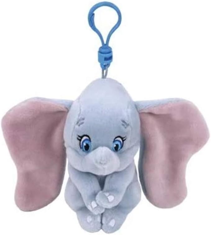 beanie boo elephant keychain