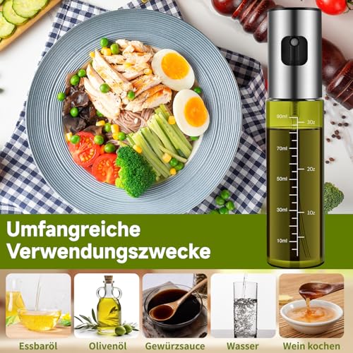 Oil Sprayer for Kitchen 2 Pack UV Protection Oil Sprayer Bottle 100% BPA Free for Edible Oil Hot Air Fryer Oil Bottle