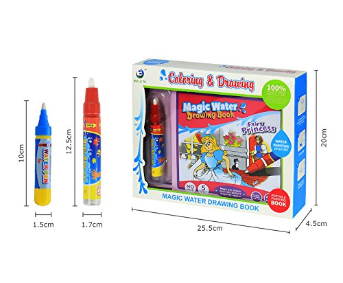 BBLIKE Colouring Doodle Book for Kids Tracing Drawing,Reusable Water Painting Kits and 2 Magic Water Pens