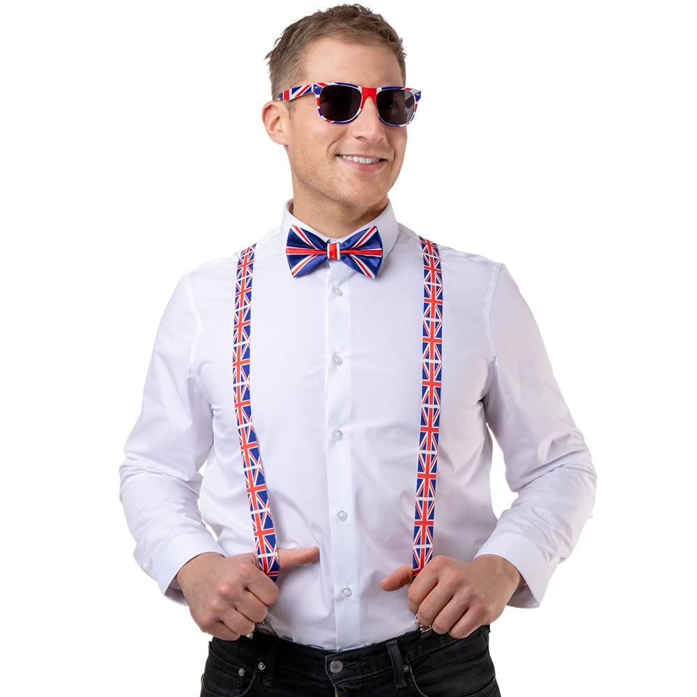 Wicked Costumes Union Jack G.B 3pc Dress Up Kit