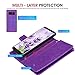 PASONOMI Note 8 Case, Note 8 Wallet Case with Detachable - [Folio Style] PU Leather Wallet case with ID&Card Holder Slot Wrist Strap for Samsung Galaxy Note 8 (Purple, Samsung Galaxy Note 8)