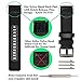 Olytop Compatible Galaxy Watch Active2 44mm 40mm Bands/Galaxy Watch 42mm Band & Vivoactive 3 Bands, 20mm Premium Nylon Sport Strap Wristbands for Garmin Vivoactive 3 /Ticwatch E Smartwatch - Black
