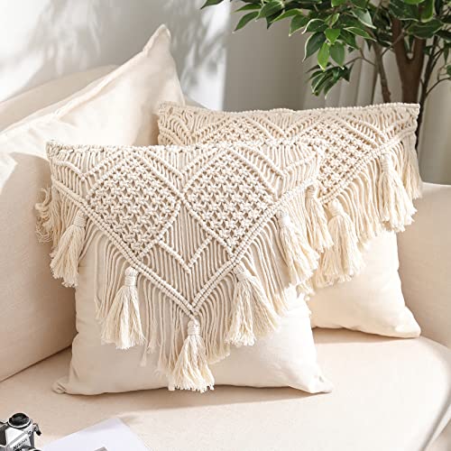 macrame pillow case diy
