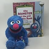 Sesame Street Kohls Cares Grover Plush Toy with Book Bundle - Book A Monster at the End of this Book