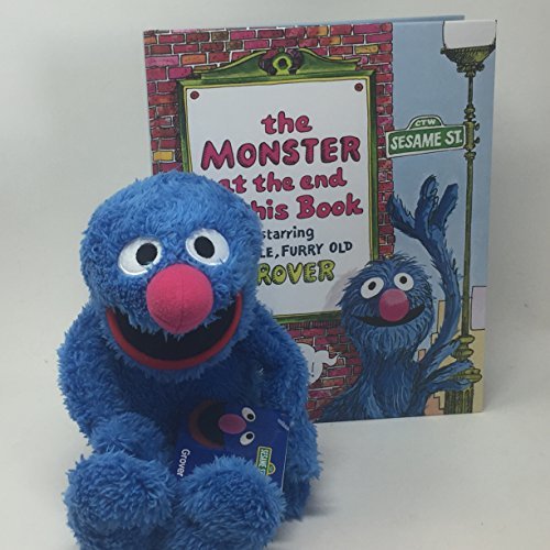 Sesame Street Kohls Cares Grover Plush Toy with Book Bundle - Book A Monster at the End of this Book