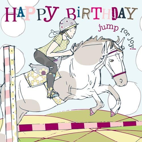 Jump For Joy Horse Riding Birthday Card