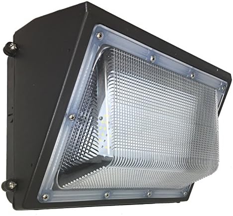 Professional LED 60W Wall Pack Fixture, Outdoor Lighting (200 - 350W Eq), 10 Year Warranty, Very Bright White 5000K, 7,200 Lumen, ETL &amp; DLC, Commercial &amp; Industrial Grade Wall Light, Weatherproof IP65