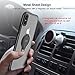DESOF iPhone X Case, iPhone 10 Case with Ring Holder Kickstand, 360°Adjustable Ring Grip Stand Work with Magnetic Car Mount Anti-Fingerprint Slim Cover for Apple iPhone X (2017) 5.8 inch - Clear