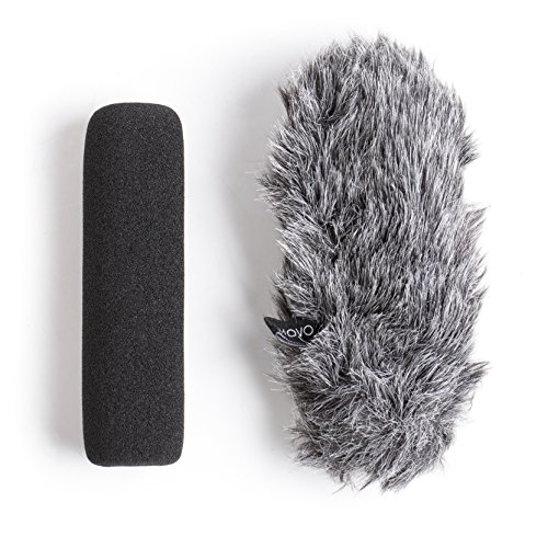 UPC 604888903721, Movo WS-G7 Foam &amp; Furry Indoor/Outdoor Microphone Windscreen Combo Pack - Custom Fit for Rode VideoMic Go