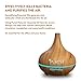 PUREST NATURALS 300ml Essential Oil Oils Diffuser Ultrasonic Cool Mist Aroma Humidifier - Whisper Quiet Large Aromatherapy Air Purifier for Home Office Bedroom Living Room Yoga (ENGRAIN)