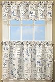 Lorraine Home Fashions by the Sea Tier Pair, 60 x 36-Inch